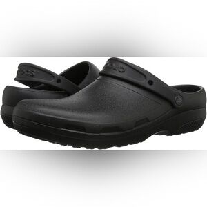 Crocs Unisex Work Specialist II Clogs in Black in size Mens 10 or Women’s 12